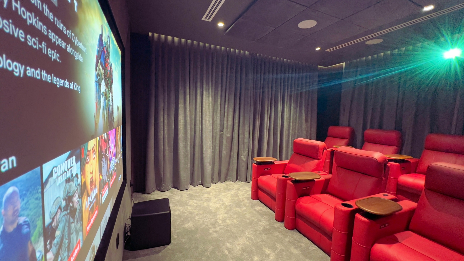 Reference level home cinema Villa, Dubai